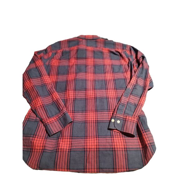 Bonobos lightweight LS cotton button down slim fit XL pink/blue plaid - Picture 2 of 10